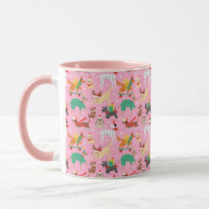 Weihnachtshunde im Outfits Muster Tasse