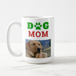 Weihnachtshunde Mama Paw Print Snowflake Foto Kaffeetasse