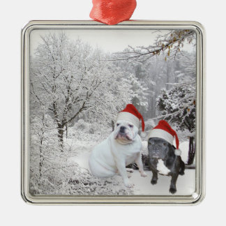 Weihnachtshunde Ornament Aus Metall