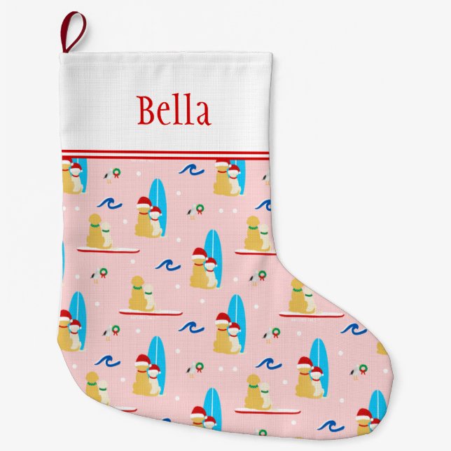 Weihnachtshunde, Seagulls Strumpf Großer Weihnachtsstrumpf (Vorderseite)