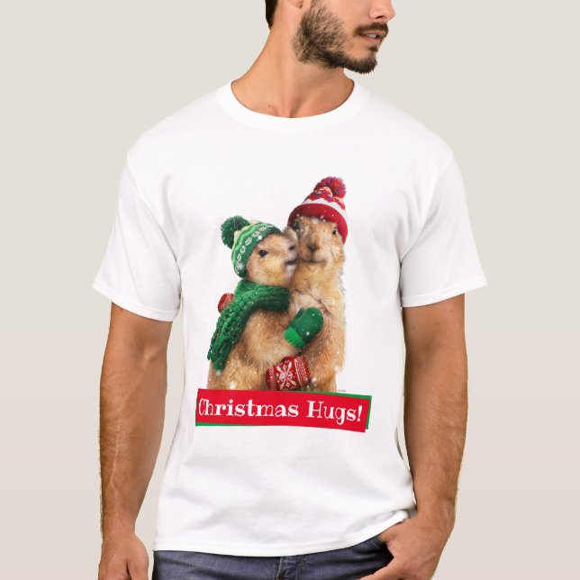Weihnachtshunde T-Shirt (Vorderseite)