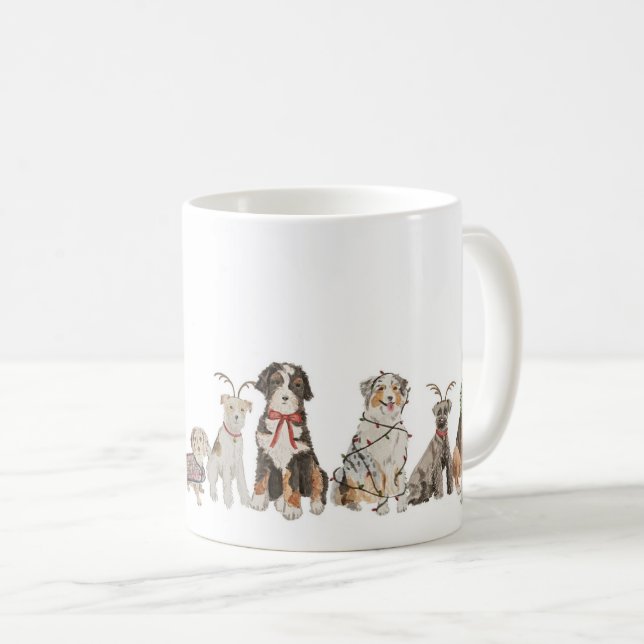 Weihnachtshunde Tasse (VorderseiteRechts)