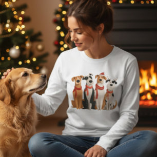 Weihnachtshunde Tri-Blend Shirt