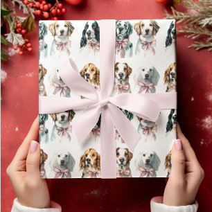 Weihnachtshunde Weihnachtsgeschenkpapier Geschenkpapier