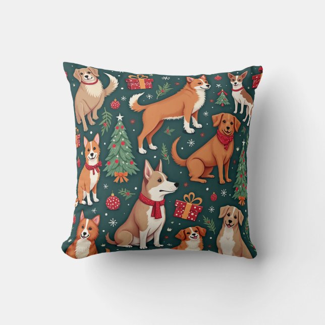 Weihnachtshundekissen Kissen (Vorderseite)