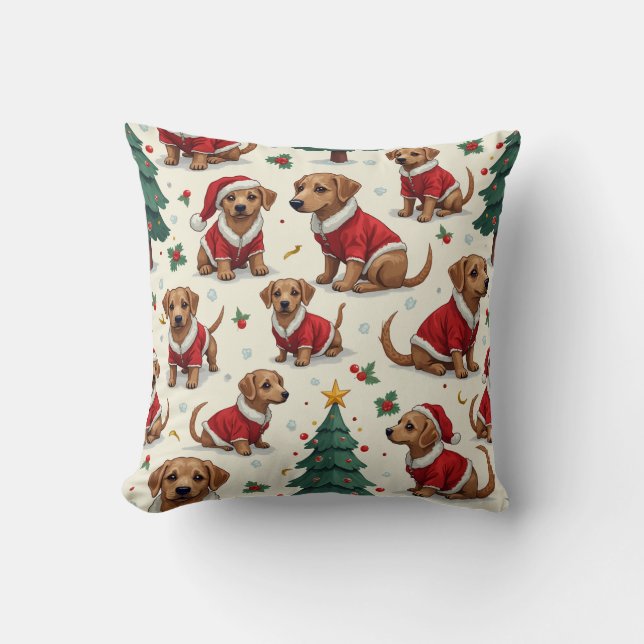 Weihnachtshundkissen Kissen (Vorderseite)