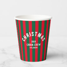 Weihnachtshütte Crew Custom Red Green Strip
