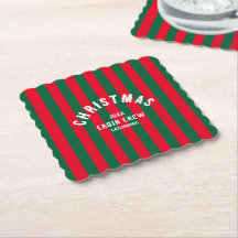 Weihnachtshütte Crew Custom Red Green Strip