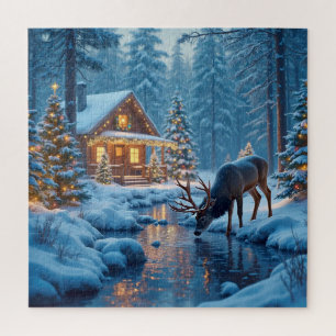 Weihnachtshütte Puzzle