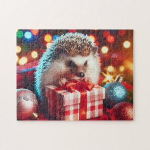 Weihnachtsigel ganz beleuchtet