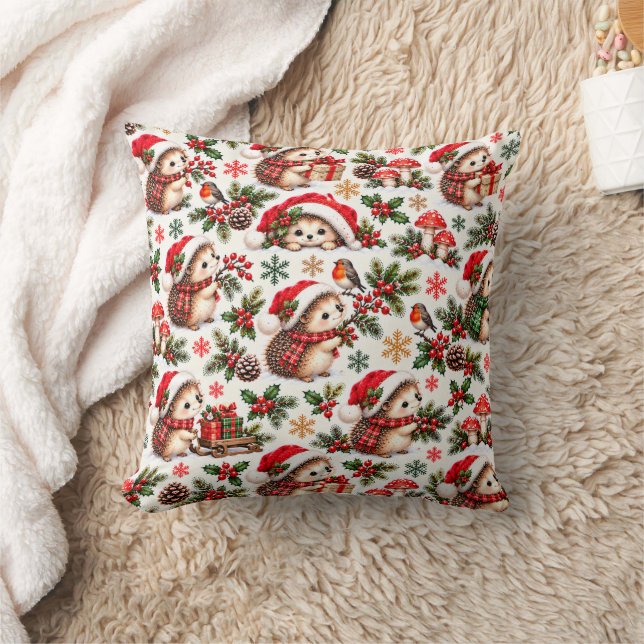 Weihnachtsigel Waldwünsche Kissen (Decke)