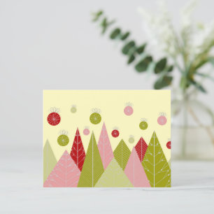 WeihnachtsIllustration Feiertagspostkarte