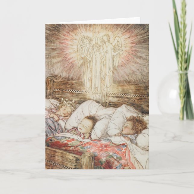 Weihnachtsillustrationen Feiertagskarte (Vorderseite)