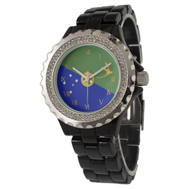 Weihnachtsinsel Armbanduhr (Schrägansicht)