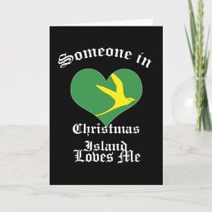 Weihnachtsinsel Feiertagskarte