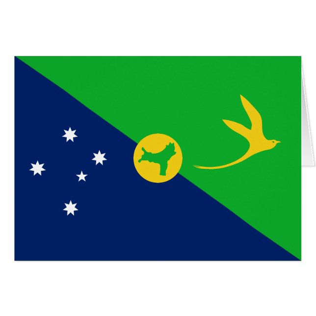 Weihnachtsinsel-Flagge (Vorderseite (Horizontal))