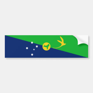 Weihnachtsinsel-Flagge Autoaufkleber