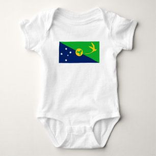 Weihnachtsinsel-Flagge Baby Strampler