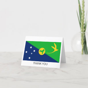 Weihnachtsinsel-Flagge Dankeskarte