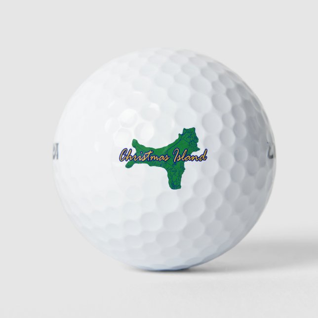 Weihnachtsinsel Golfball (Vorderseite)