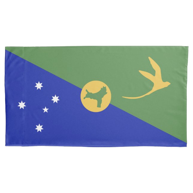 Weihnachtsinsel Kissenbezug (Vorderseite)