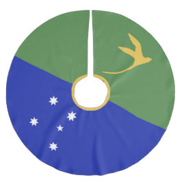 Weihnachtsinsel Polyester Weihnachtsbaumdecke