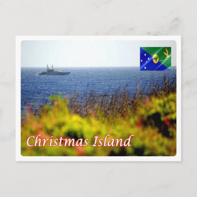 Weihnachtsinsel - postkarte (Vorderseite)