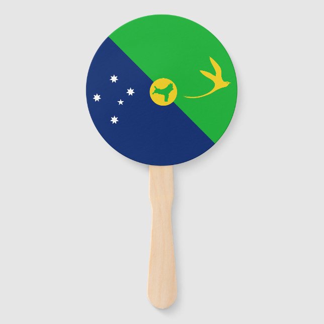Weihnachtsinselflagge Fächer (Vorderseite)