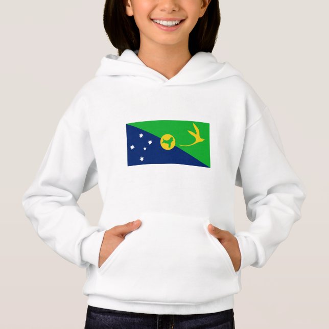 Weihnachtsinselflagge Hoodie (Vorderseite)