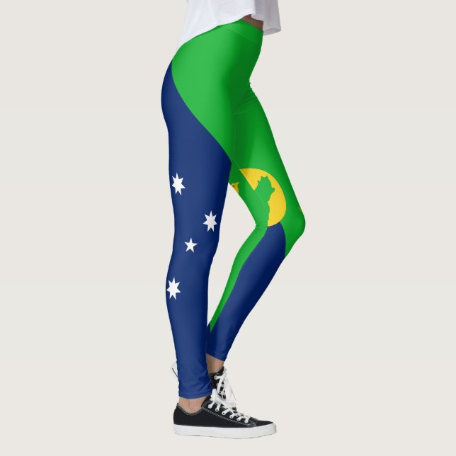 Weihnachtsinselflagge Leggings (Rechts)