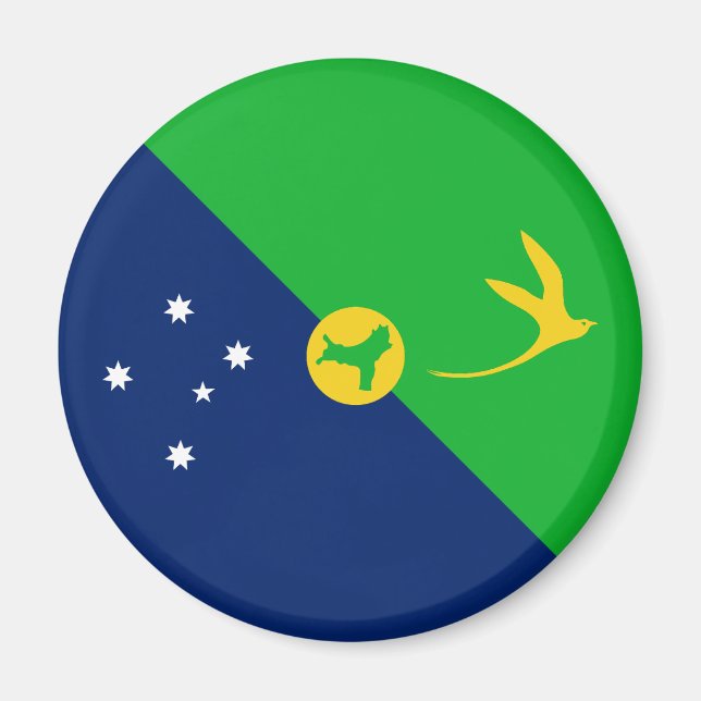 Weihnachtsinselflagge Magnet (Vorne)
