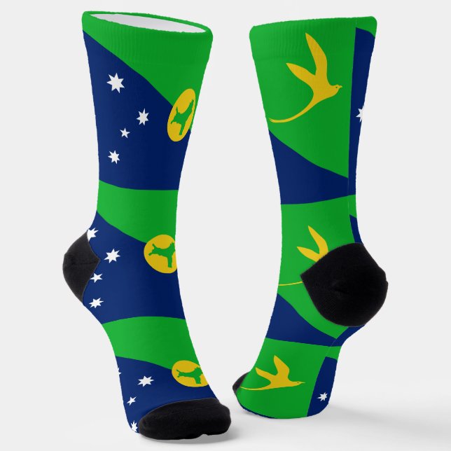 Weihnachtsinselflagge Socken (Gewinkelt)
