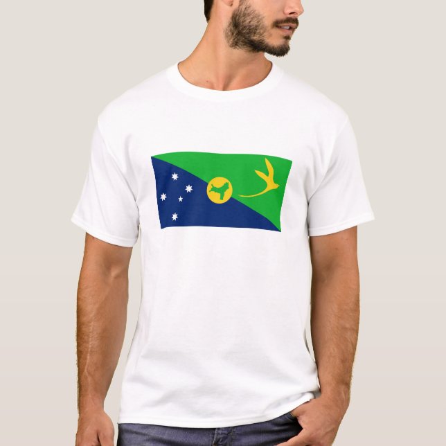 Weihnachtsinselflagge T-Shirt (Vorderseite)