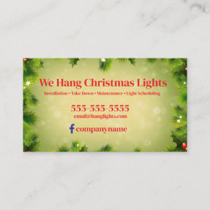 WeihnachtsinstallationsVisitenkarte Visitenkarte