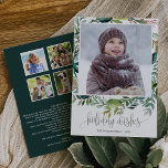 Weihnachtsjahr im Review-Foto Feiertagskarte<br><div class="desc">Dieses Jahr in Rezension Weihnachts-Foto-Urlaubskarte macht den perfekten rustikalen Urlaub Gruß. Die Einrichtung besteht aus einem Hauch von grünen Blätter und grünen Botanicals. Fügen Sie Ihre Weihnachtsbilder hinzu und personalisieren Sie die Karte mit Ihren Namen und dem Jahr. Geben Sie auf der Kartenrückseite ein Jahr in Rezension oder Familiennachrichten ein....</div>