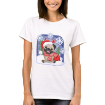 Weihnachtsjahreszeit-Winter-Mops