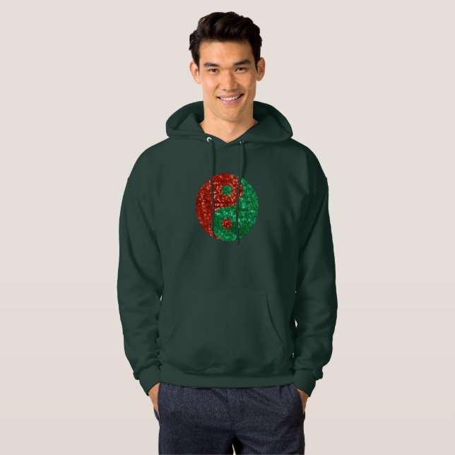 Weihnachtsjang-Hemd Hoodie (Vorne ganz)