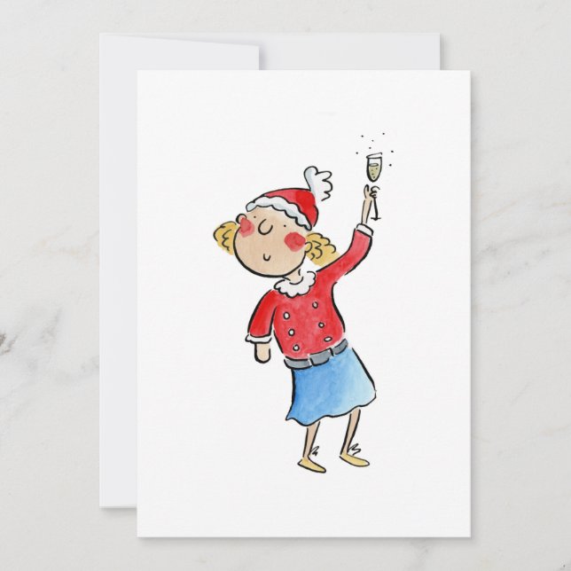 Weihnachtsjubeln Einladung (Vorderseite)