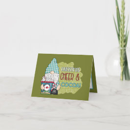 Weihnachtsjubeln Kakaobaum hinzufügen Stimmung Feiertagskarte