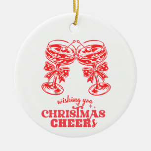 Weihnachtsjubeln und -geister keramik ornament
