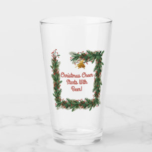 Weihnachtsjubiläum beginnt mit Bierfreude Glas
