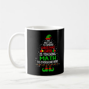 Weihnachtsjubiläum lehrt Math Santa Elf Lehrerin Kaffeetasse