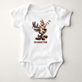 Weihnachtsjunge Bodysuit - Rentier Baby Strampler