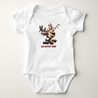 Weihnachtsjunge Bodysuit - Rentier Baby Strampler
