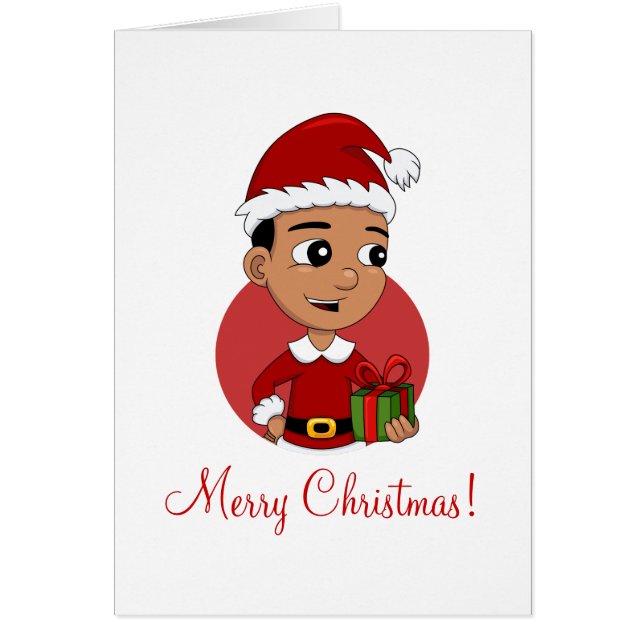 Weihnachtsjunge Cartoon (Vorne)