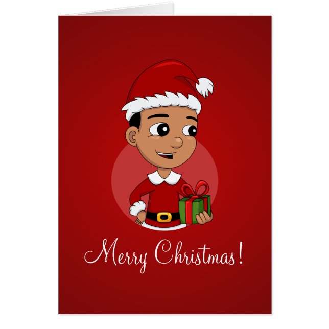 Weihnachtsjunge Cartoon (Vorne)