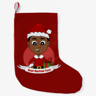 Weihnachtsjunge Cartoon kleine Weihnachtsfeier Str Kleiner Weihnachtsstrumpf