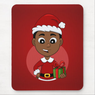 Weihnachtsjunge Cartoon-Mauspad Mousepad