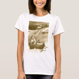 Weihnachtsjunge, Clog und Mistleton T-Shirt