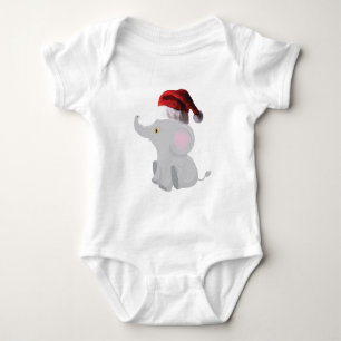 Weihnachtsjunge Elephant Baby Strampler